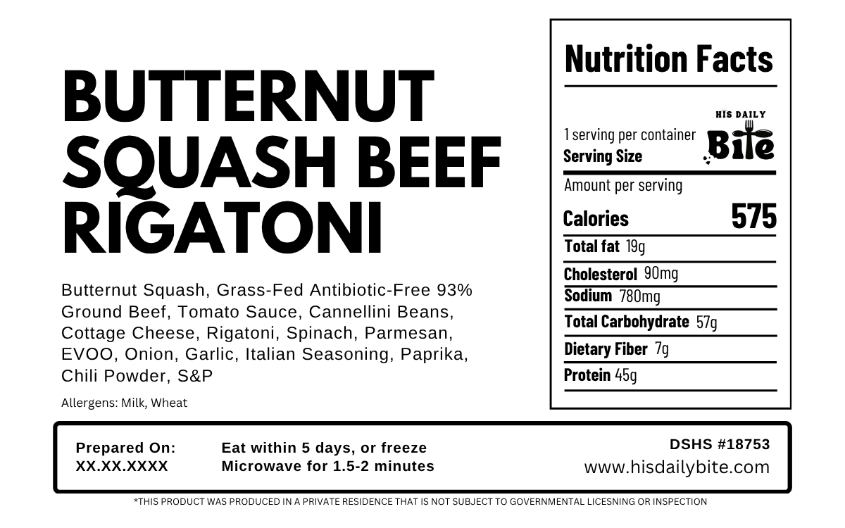Butternut Squash Beef Rigatoni