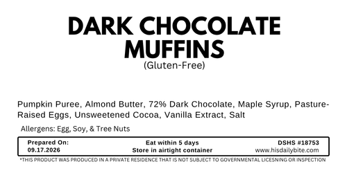 (LIMITED EDITION) Dark Chocolate Muffins (5-pk)